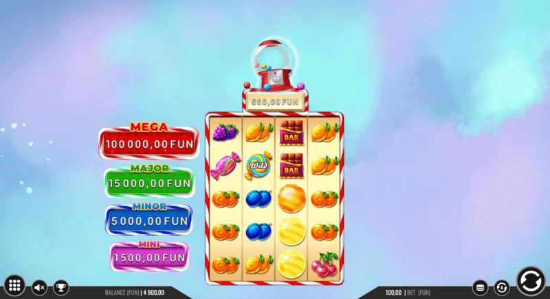 Sweet Candy Cash Stash - mga cash coin sa Hold and Win round